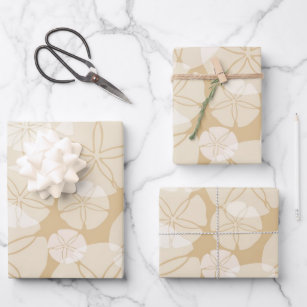 Sand Dollars Wrapping Paper Sheets
