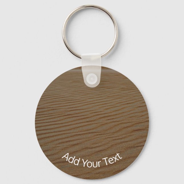 Sand Dune-Abstract by Shirley Taylor Keychain (Front)