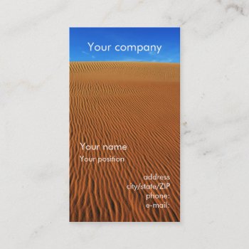 "sand Dune" Business Card by madelaide at Zazzle