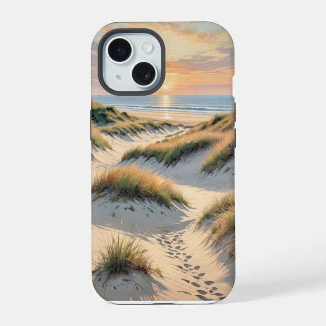 Sand Dune Footprints Iphone Case (Back)