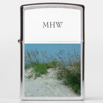 Sand Dune Outer Banks Photo Optional Monogram Zippo Lighter by alleyshirts at Zazzle