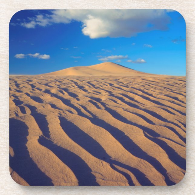 Sand Dunes and Clouds Beverage Coaster (Front)