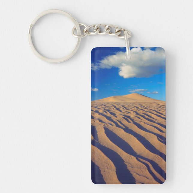 Sand Dunes and Clouds Keychain (Front)