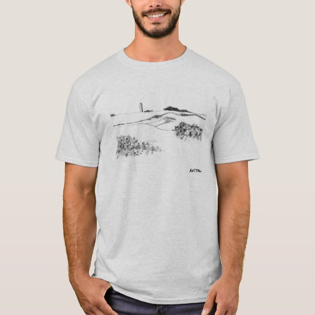 Sand Dunes and Pilgrim Monument T-Shirt (Front)