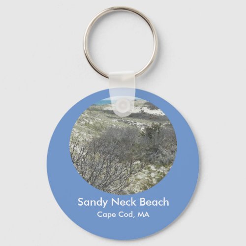 Sand Dunes at Sandy Neck Beach Keychain