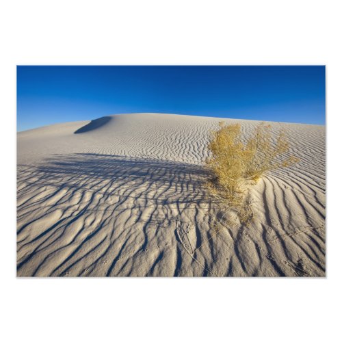 Sand dunes at White Sands National Monument in 3 Photo Print