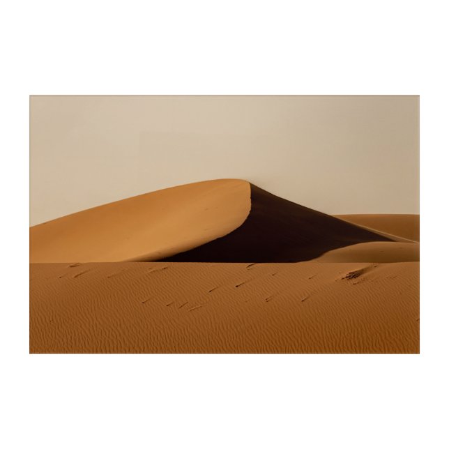 Sand Dunes Desert Landscape Acrylic Print (Front)