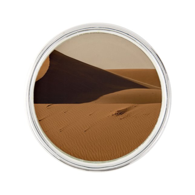 Sand Dunes Desert Landscape Lapel Pin (Front)