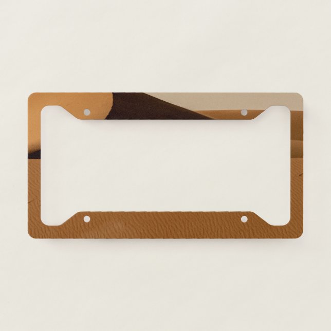 Sand Dunes Desert Landscape License Plate Frame (Front)