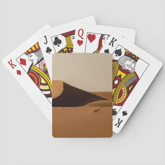 Sand Dunes Desert Landscape Poker Cards (Back)