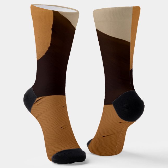 Sand Dunes Desert Landscape Socks (Angled)