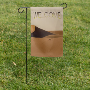 Sand Dunes Desert Landscape Welcome Garden Flag