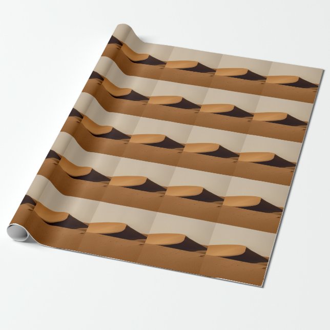 Sand Dunes Desert Landscape Wrapping Paper (Unrolled)