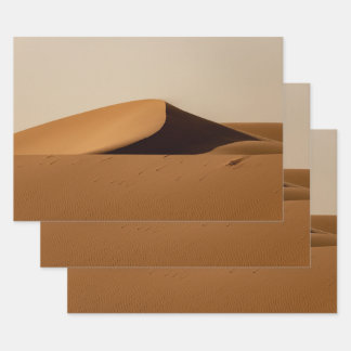 Sand Dunes Desert Landscape Wrapping Paper Sheets