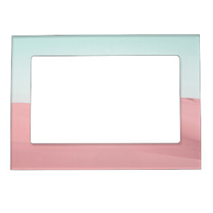 Sand Dunes Desert Sky Photo Pink Modern Magnetic Frame