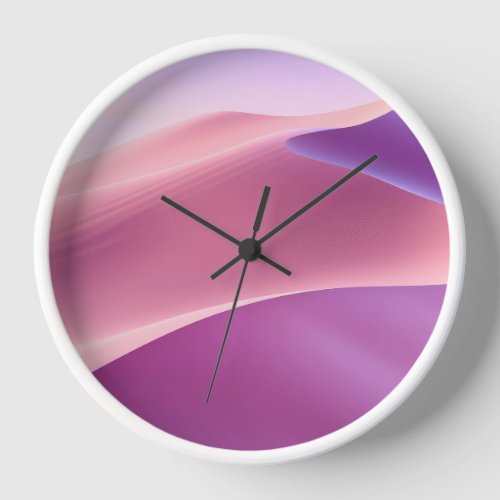 Sand dunes in pink and lavender clock