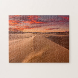 Sand Dunes in the Desert at Sunset Jigsaw Puzzle
