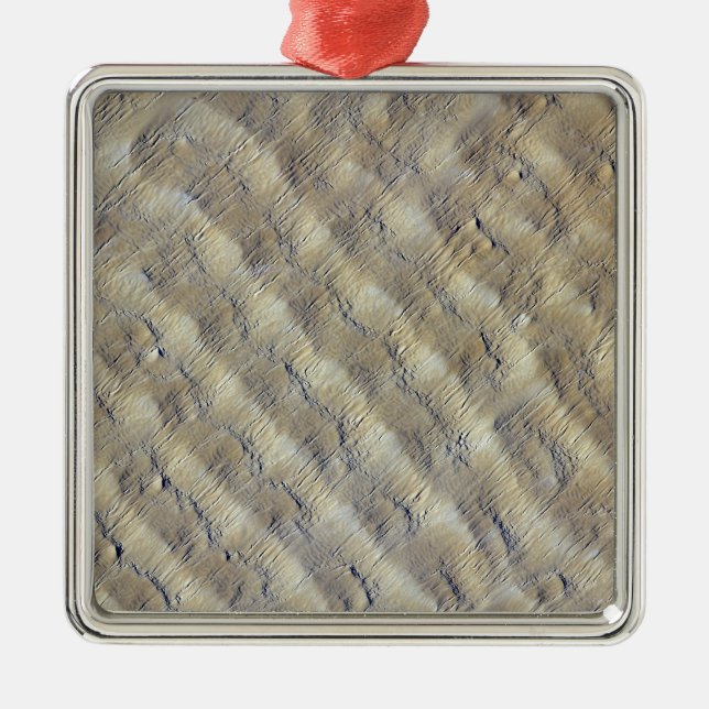 Sand dunes in the Fachi-Bilma erg Metal Ornament (Front)