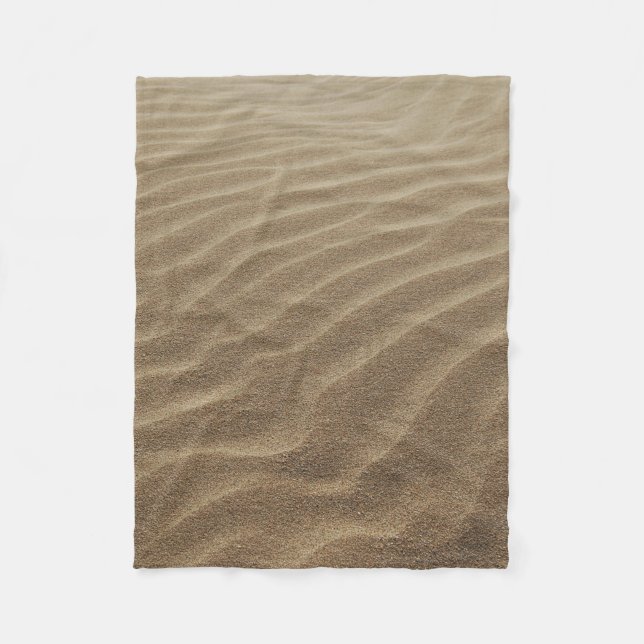 Sand dunes in the morning fleece blanket (Front)