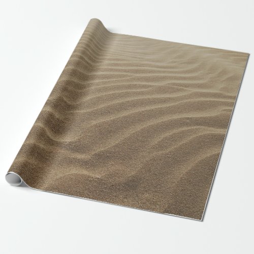 Sand dunes in the morning wrapping paper