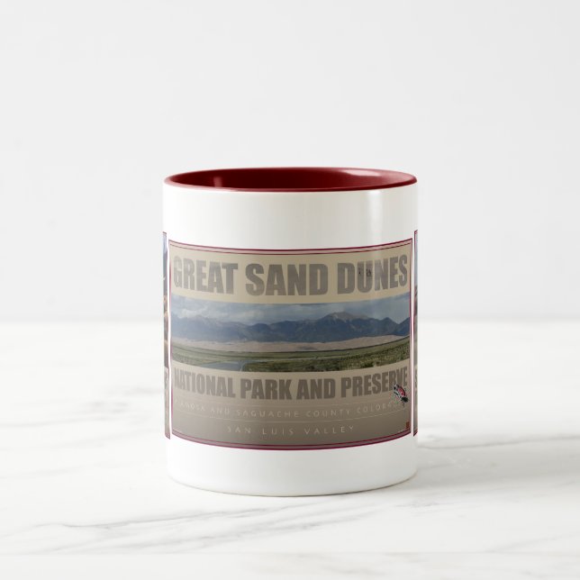 SAND DUNES NAT'L PARK- Two-Tone COFFEE MUG (Center)
