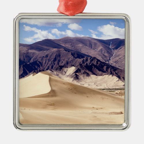 Sand dunes near Samye Monastery _ Tibet Metal Ornament