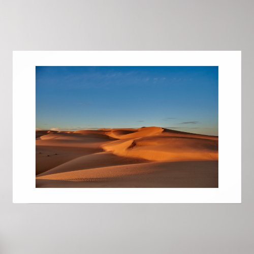 sand dunes photo poster