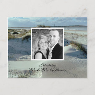 Sand Dunes Private Marriage Newlyweds Reception Postcard