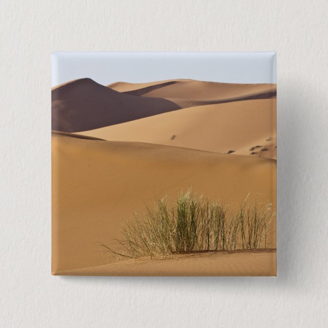 Sand dunes, Sahara desert, Morocco Button (Front)