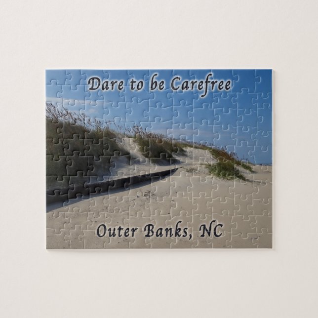 Sand Dunes Sea Oats Outer Banks NC Jigsaw Puzzle (Horizontal)