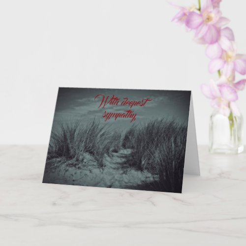 Sand dunes   _  With deepest sympathy Card