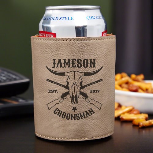 Sand Engraved Midland Style Can Cooler