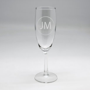 Classic Monogram Stemless Champagne Flutes & Wine Glasses