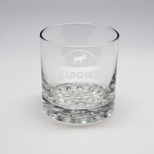 Sand Etched Whiskey Glass #2