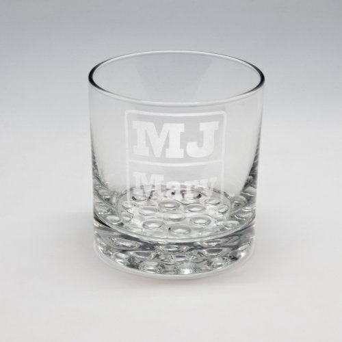 Sand Etched Whiskey Glass 4