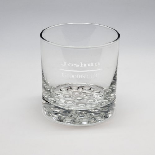Sand Etched Whiskey Glass 8