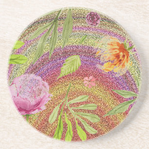 “Sand Flower” Ceramic Coaster