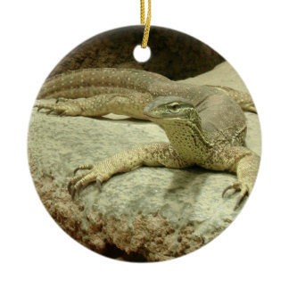 Sand goanna ceramic ornament