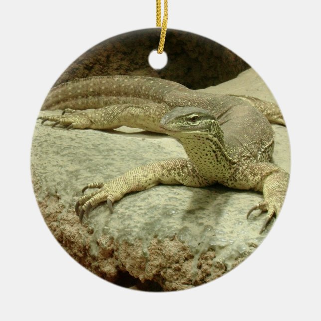 Sand goanna ceramic ornament (Front)