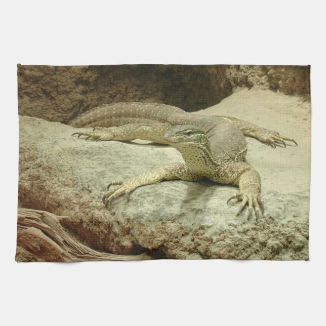 Sand goanna kitchen towel (Horizontal)