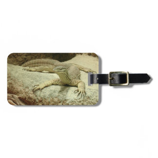 Sand goanna luggage tag