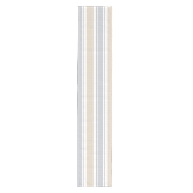 Sand & Gray Double Striped Medium Table Runner (Front)