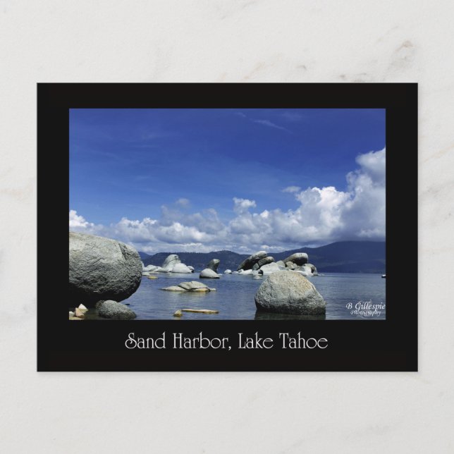 Sand Harbor, Lake Tahoe Postcard (Front)