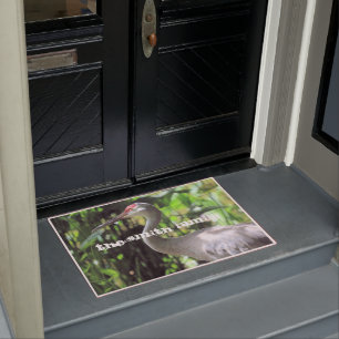 Sand hill crane doormat