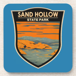 Sand Hollow State Park Utah Vintage  Beverage Coaster