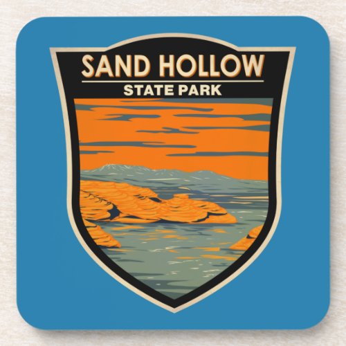 Sand Hollow State Park Utah Vintage  Beverage Coaster