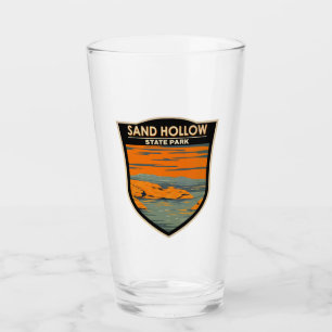 Sand Hollow State Park Utah Vintage Glass