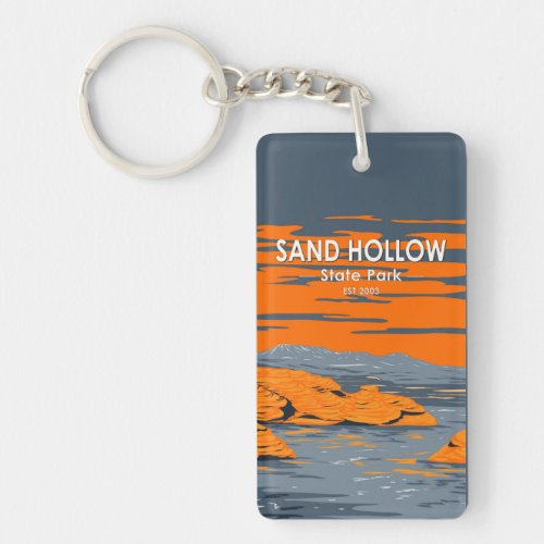 Sand Hollow State Park Utah Vintage  Keychain