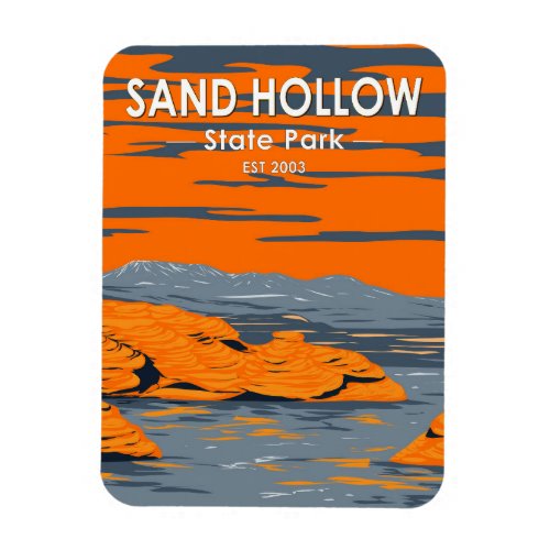 Sand Hollow State Park Utah Vintage  Magnet