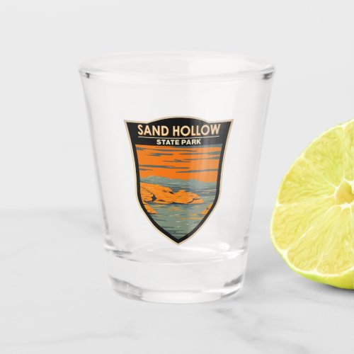 Sand Hollow State Park Utah Vintage  Shot Glass